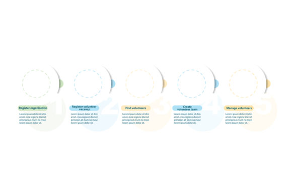 Corporate Flowchart with Circles: Streamlining Business Communication and Process Visualization