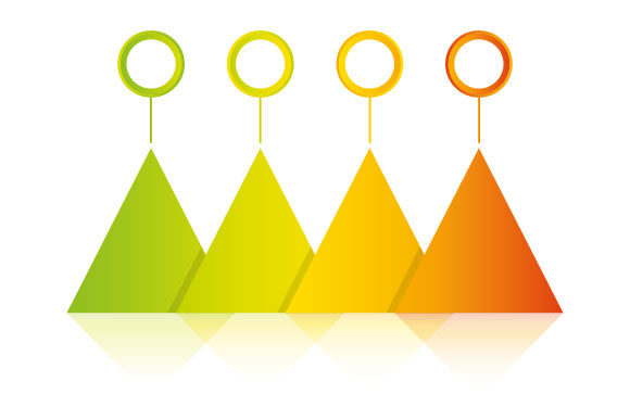 Evaluating the Triangle Chart Infographic Template for Professional Visual Communication