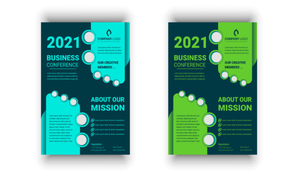 Flyer Template for Business Conference Design