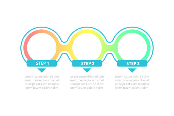 Gradient Blank Circles Vector Template Guide