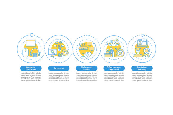 VA Requirements Vector Infographic Design Guide