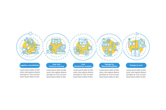 Visualizing Efficiency: Leveraging the Cost Reduce Vector Infographic Template for Strategic Communication