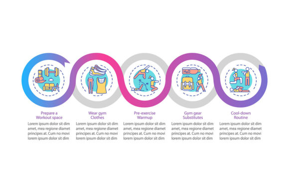 Visualizing Wellness: Leveraging Home Exercising Tips Vector Infographics for Modern Content Strategy